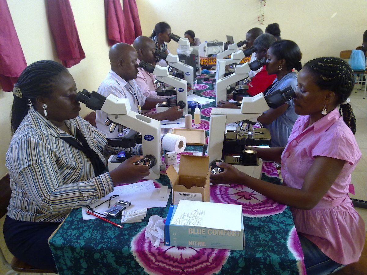 Laboratory training for parasite detection