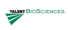 Text 'VALIENT BIOSCIENCES' written across the width of the image. 'VALIENT' is in black with three green triangles with the point originating from under the right hand corner of the word, extend diagonally to the left of the image. 'BioSciences' is written in green.